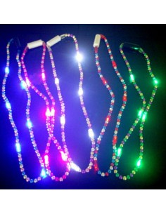 Luminoso Collar Perlas Xu - Con 6 Led +5-5% Promo Por Cantidad 2