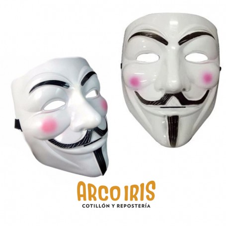 Mascara Rigida V De Venganza Xu Anonimus Halloween