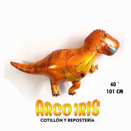 Mylar 40 Dinosaurio Gigante Metal Xu - 101 Cm Globo Metalizado Papel