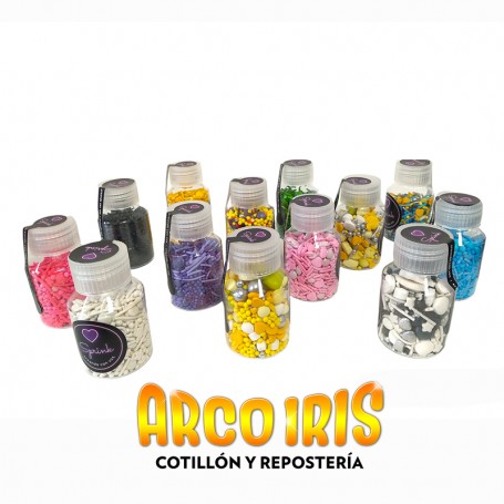 Drops Frasquito Combinado/liso X 45 Gr - Varios Colores Sprink Pastillaje Para Decoracion Pascua