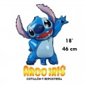 Mylar 18 Personaje Stitch Metal Xu - 46 Cm Globo Metalizado Papel