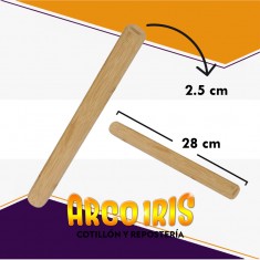 Palo De Amasar Madera 28 Cm X 2.5 Diametro - Mov Able Stich Dsaza