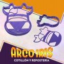 Cortante Cookies Cara Vaca - Plastico Violeta
