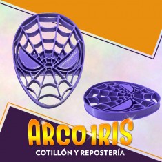 Cortante Cookies Spiderman - Plastico Violeta