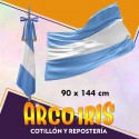 Bandera Tela 90 X 144 Cm Sin Sol - Alta Tenacidad Patrio Mundial Argentina Nuevo Milenio