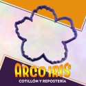 Cortante Cookies Flor Peonia - Plastico Violeta