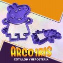 Cortante Cookies Peppa Pig - Plastico Violeta