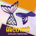 Cortante Cookies Cola Sirena - Plastico Violeta