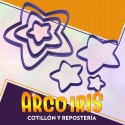Cortante Cookies Set Estrella X 3 - Plastico Violeta