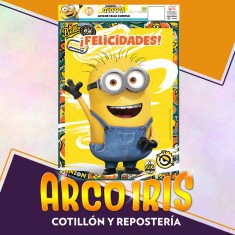 Minions Afiche Feliz Cumple X 1/felicidades