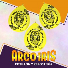 Minions Globos Latex X 15