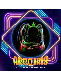 Luminoso Vincha Tubos X 5 - Con 12 Led - Rasta