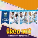 Afa Banderin Feliz Cumpleanos Xu - Articulado Seleccion Argentina Mundial Equipos Futbol