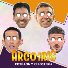 Afa Antifaz X 10 - Mascara Seleccion Argentina Mundial Equipos Futbol