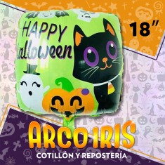 Mylar 18 Halloween Redondo/cuadrado X 10 - 46 Cm Varios Modelos