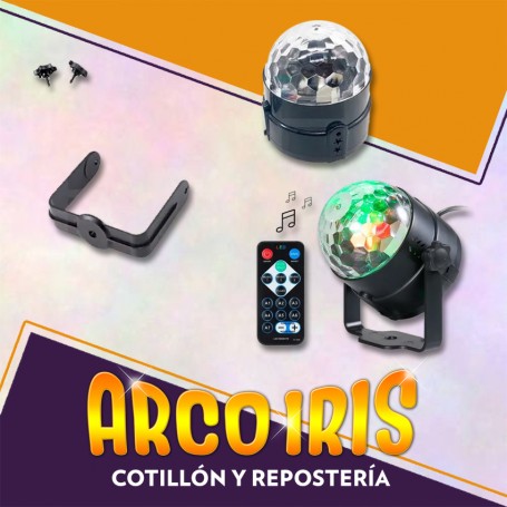 Luz Media Bola 10 Cm Xu - Audioritmica Mediana Sin Garantia Led Party Light