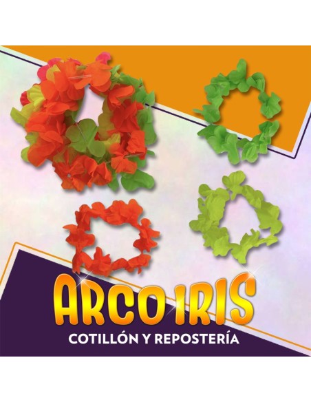 Vincha Hawaiana Elastico X 12 Primavera Color/multicolor