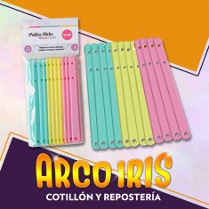 Palitos Sticks Pastel Para Paletas X 12 - Chupetines 12.50 Cm Parpen
