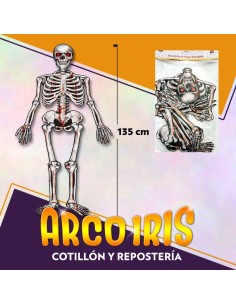 Esqueleto Papel Articulado Xu 135 X 42 Cm Halloween Party Store