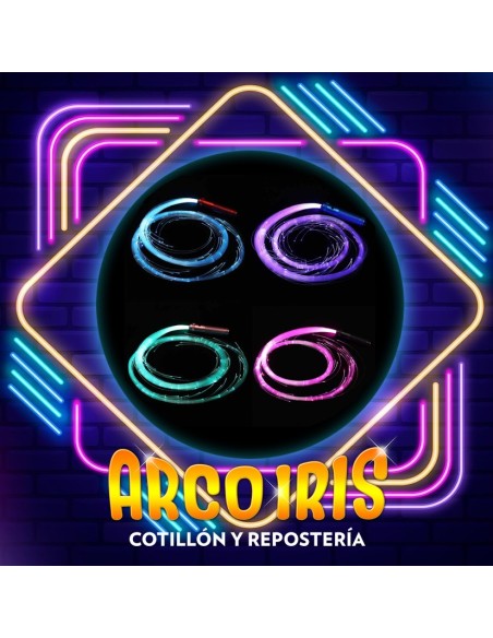 Luminoso Latigo Xu - Con Fibra Optica 180 Cm Led Pilas No Incluidas Party Store