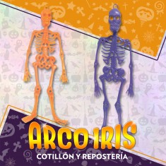 Esqueleto 32 Cm Plastico Halloween Patrimar