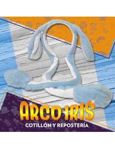 Luminoso Oreja Conejo Con Movimiento Xu - Peluche Oreja Con Luz Mundial Argentina Luz Led Multicolor 2