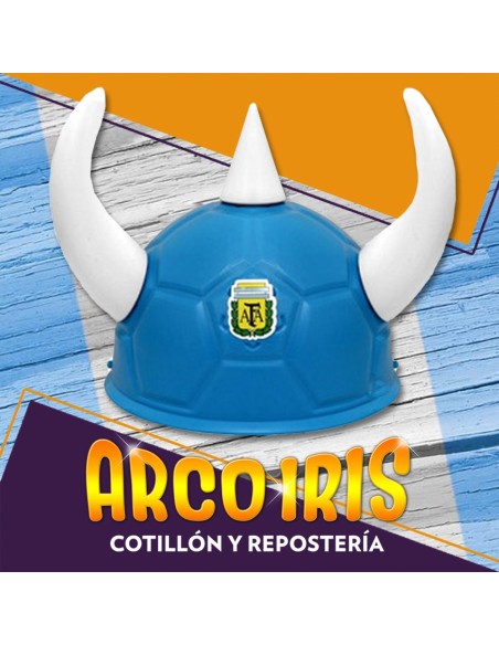 Casco Argentina Vikingo Xu - Mundial Party Store