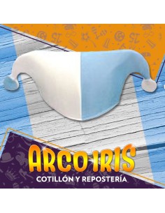 Gorro Fiselina Arlequin 2 Puntas X 5 - Argentina Mundial