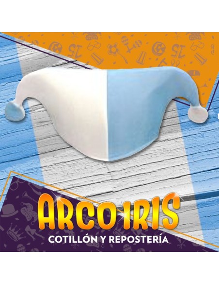 Gorro Fiselina Arlequin 2 Puntas X 5 - Argentina Mundial