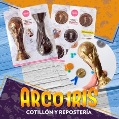 Placas Set Copa Del Mundo Y Medallas X 2 - Cristal Argentina Mundial Parpen