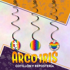 Pride Colgante Decorativo X 6 En Espiral Disney