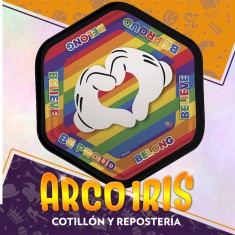 Pride Plato 23 Cm Carton X 8 - Hexagono Disney