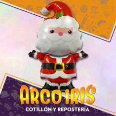 Mylar 36 Navidad Xu - 91 Cm Papa Noel Trineo Duende Jengibre Globo Metalizado Papel