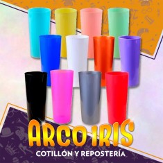Trago Largo Flexible Color X 10 - Amarillo-verde-lila-rosa-dorado-plateado-rojo-naranja-azul San Patricio