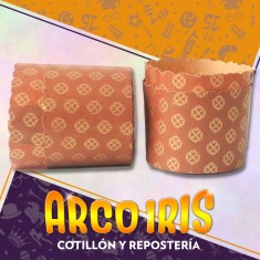 Molde Pan Dulce Descartable X Kg X 100 - Navidad