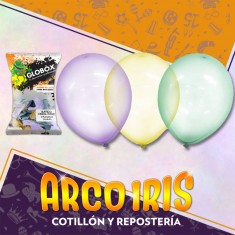 Globo Cristal Pastel 14 X 50 Surtido - Globox