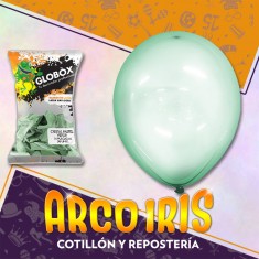 Globo Cristal Pastel 14 X 50 Verde - Globox