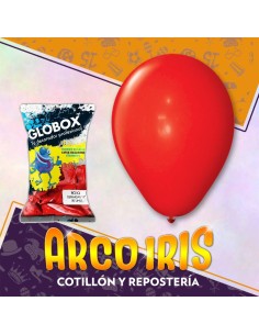 Globo Estandar 12 X 50 - Rojo Navidad Globox
