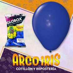 Globo Perlado 12 X 50 Azul Oscuro - Globox