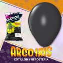 Globo Perlado 12 X 50 Negro - Globox Halloween
