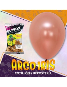 Globo Perlado 12 X 50 Rosa Gold - Globox