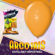 Globo Perlado 9 X 25 Naranja - Globox