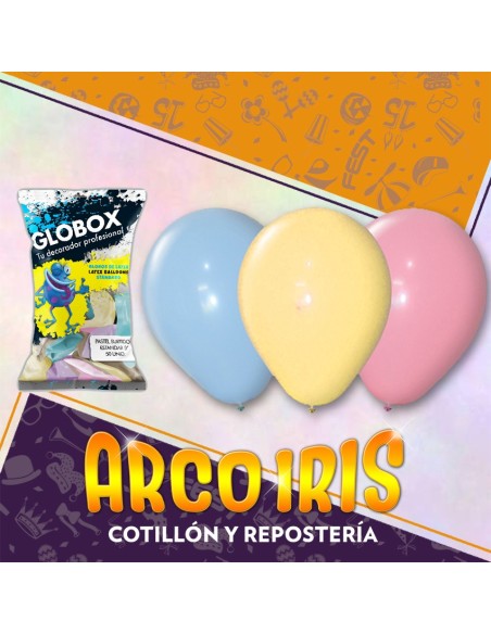 Globo Pastel 5 X 50 - Surtido Decoracion Globox Dilax