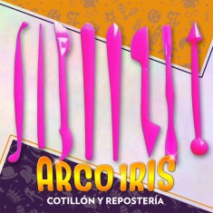 Estecas Ballina X 8 +3-5%- Para Modelar - Color Rosa