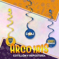 Boca Colgante Decorativo X 6 - En Espiral Equipos Futbol