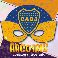 Boca Antifaz X 10 - Mascara Equipos Futbol
