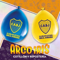 Boca Globos Latex X 15 Equipos Futbol