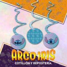 Stitch Colgante Decorativo X 6 En Espiral