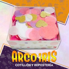 Confeti Corazon Combinados Caja Pvc Valentin Party Store