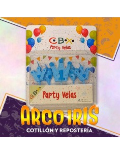 Vela Infantiles Forma Party X 3 - Mariposa/tren/avion/osito Blister Cbx